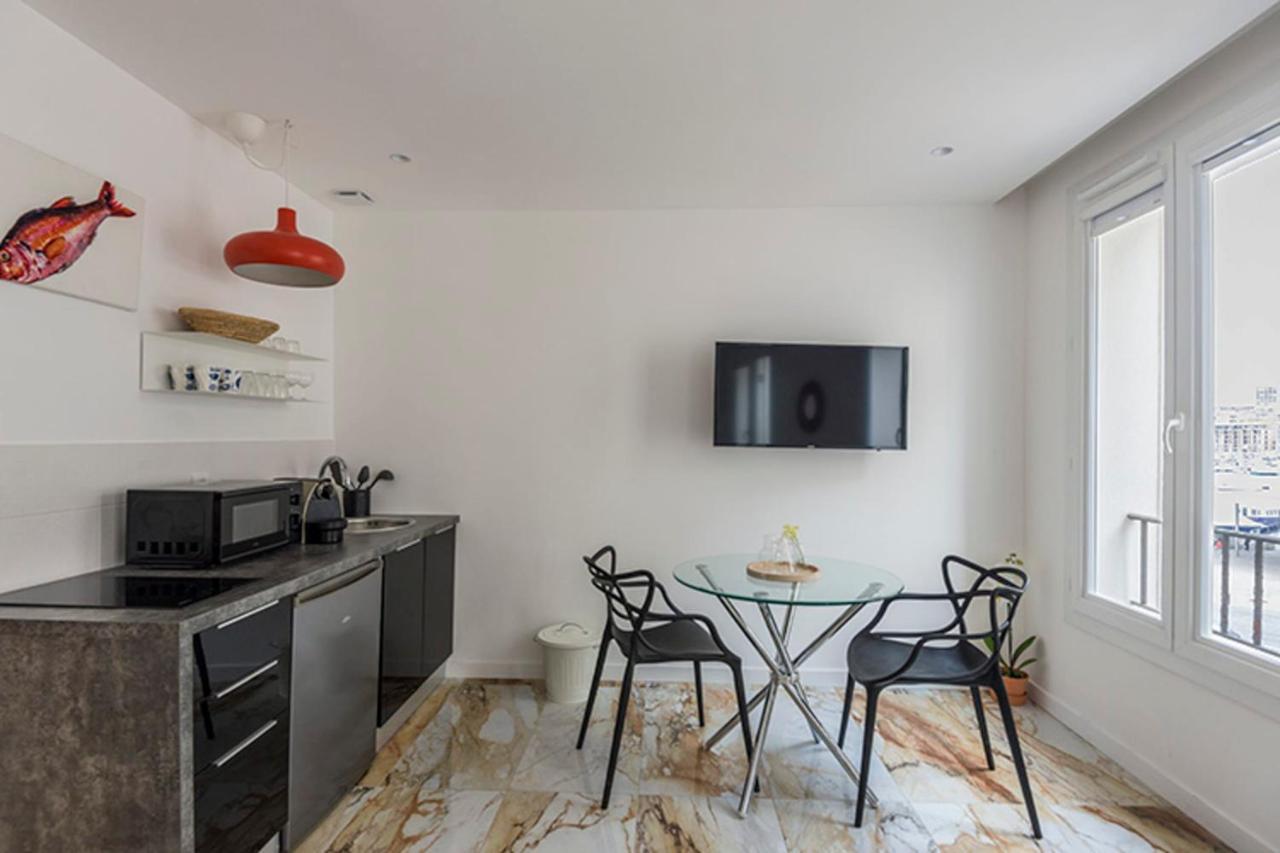 Ferienwohnung Renovated Studio On The Old Port Marseilles Exterior foto